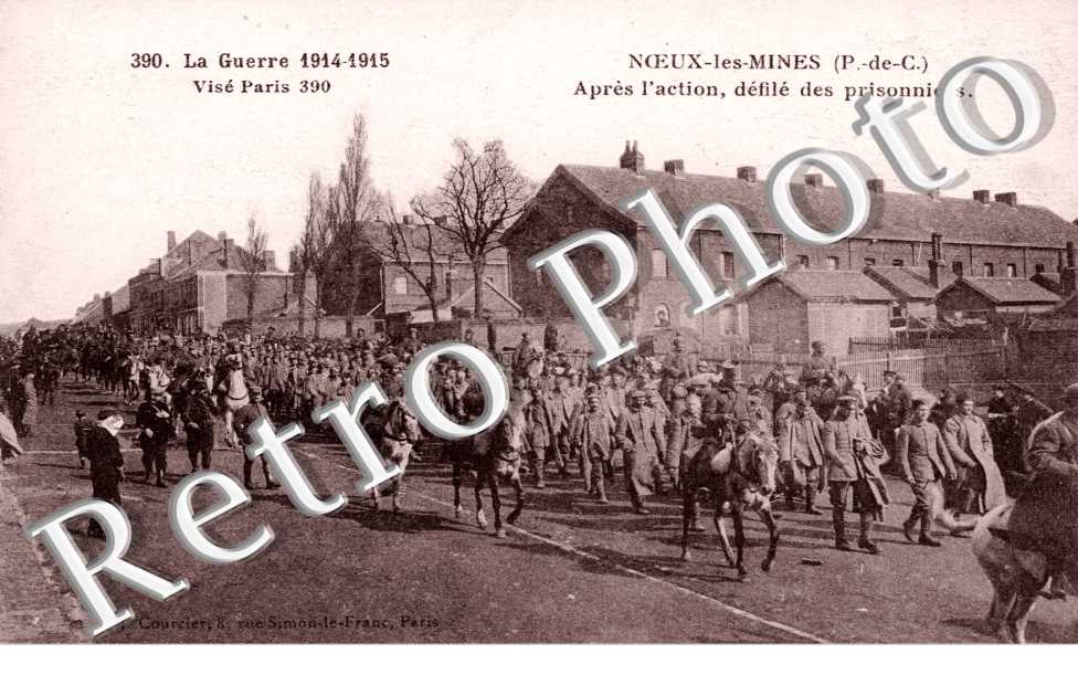 apres l'action - defile des prisonniers