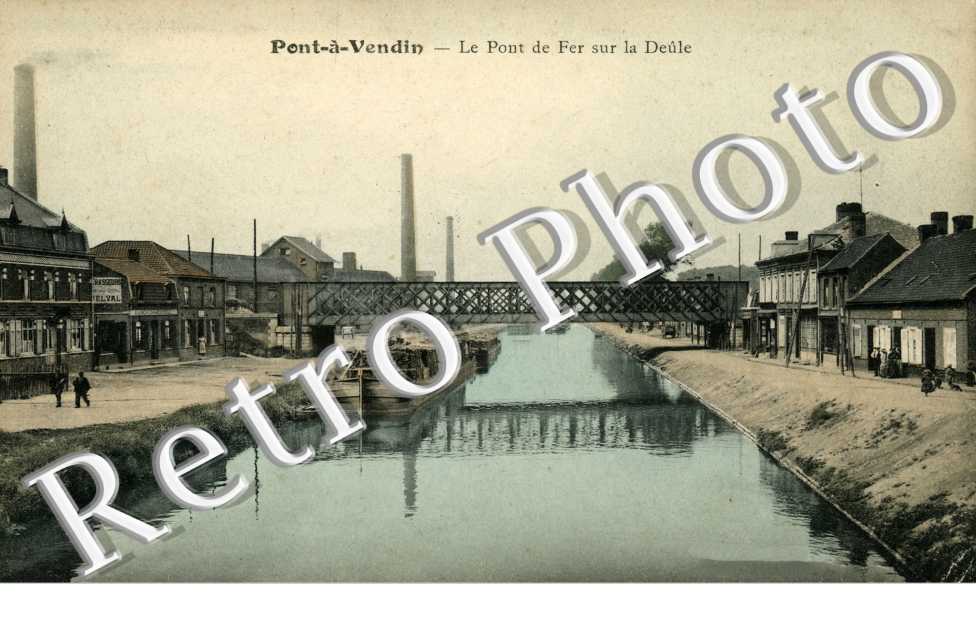 Le pont de fer sur la Deule