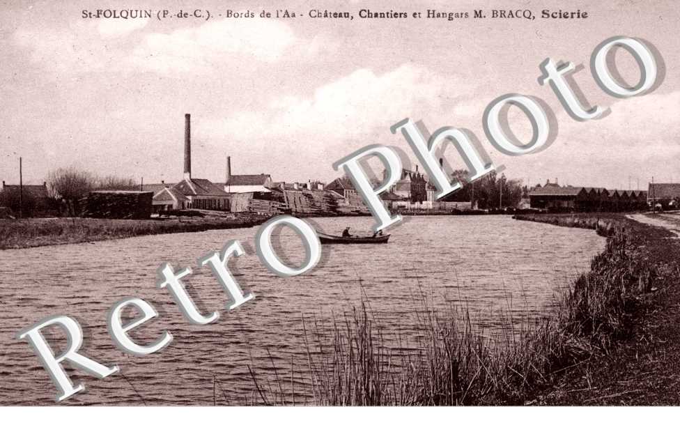 Chateau chantier et hangars - M. Bracq - scierie