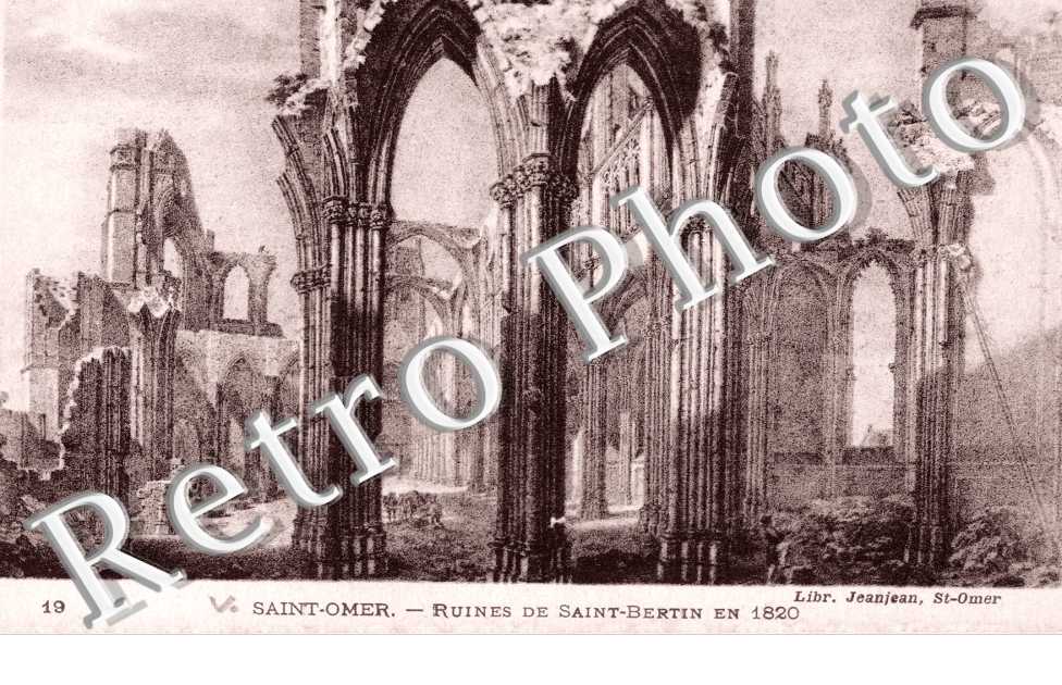 Ruines de saint Bertin en 1820