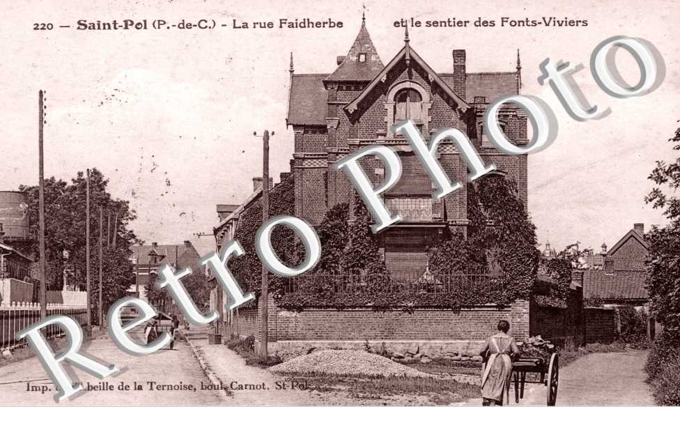 Rue Faidherbe et sentier des Fonts-Viviers