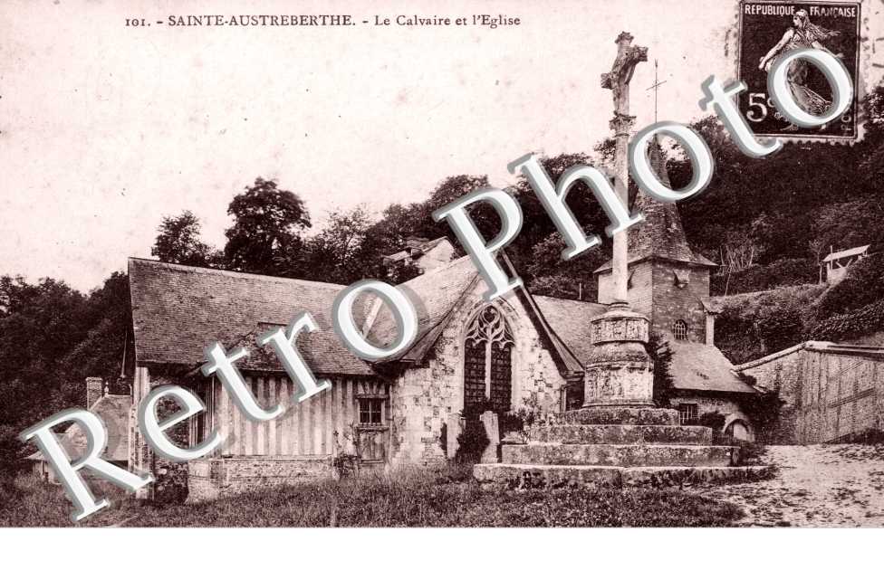 Le calvaire et l'eglise