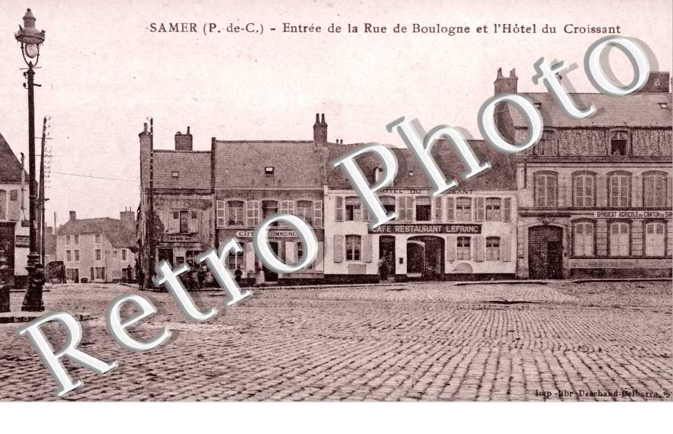 Entree de la rue de Boulogne et l'hotel du Croissant