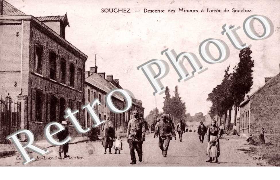 Descente des mineurs a l'arret