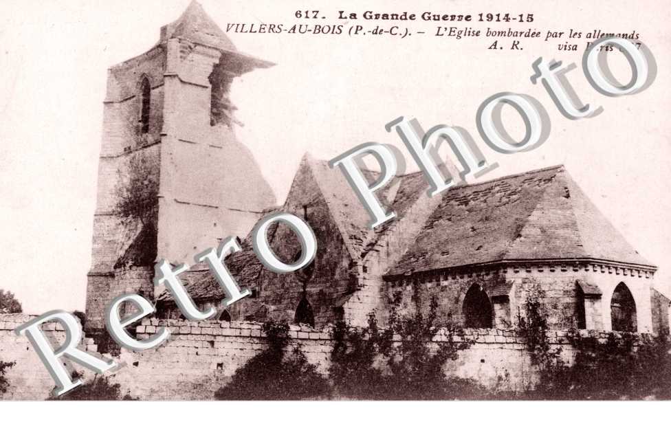 L'eglise  bombardee par les allemands
