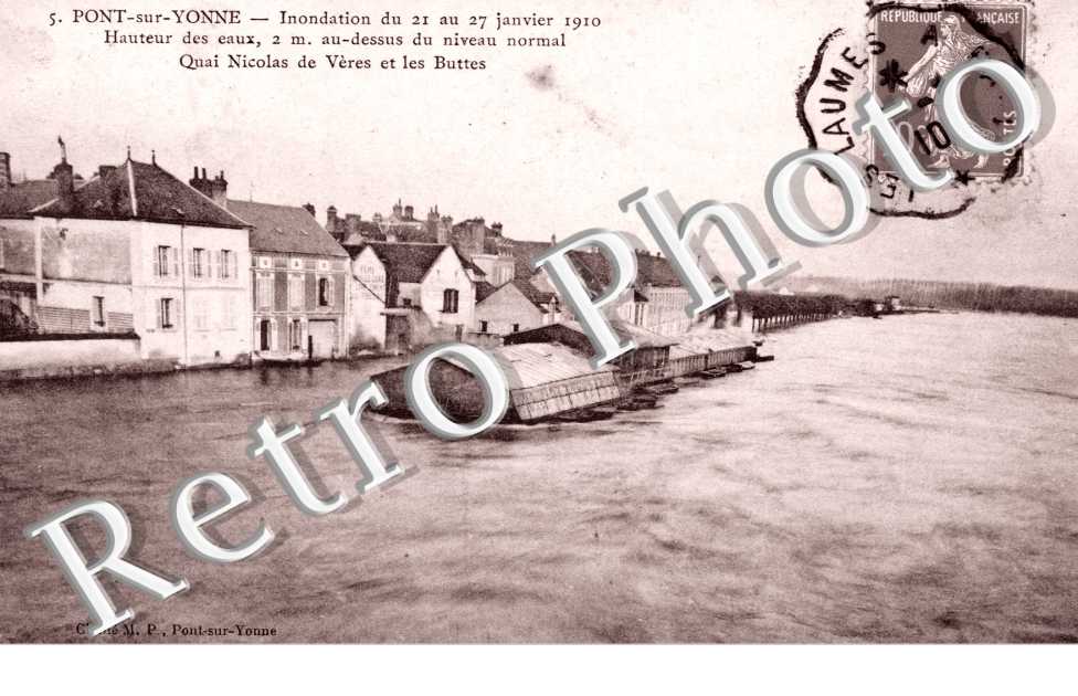 Inondation du 21 au 27 janvier 1910, Quai Nicolas de Veres et les Buttes