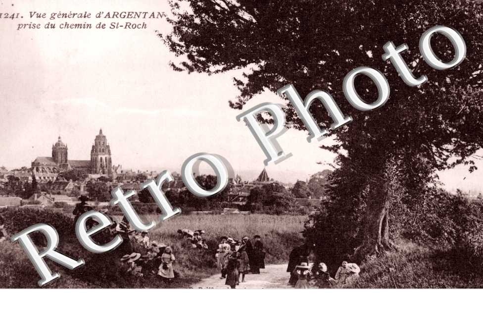 Vue Generale d'Argentan prise du Chemin de Saint-Roch