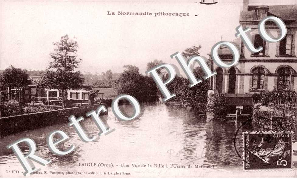 Une vue de la Rille a l'usine de Merouvel