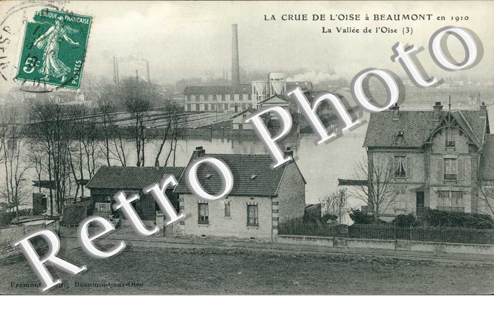 Crue de l'Oise 1910, la Vallee de l'Oise