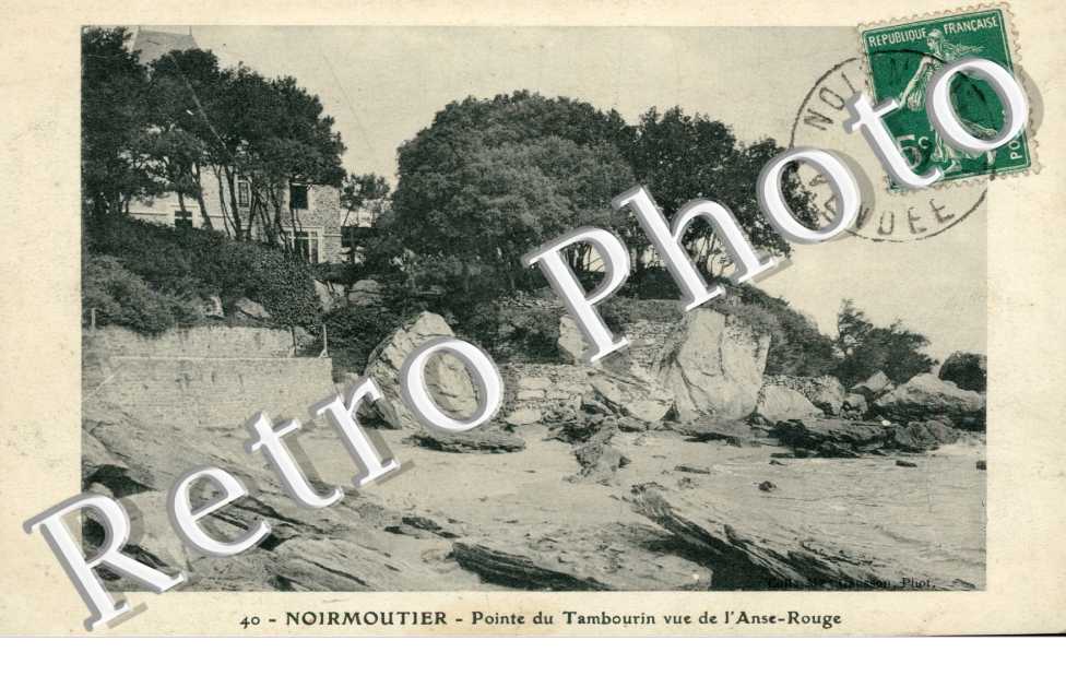 Bois de la Chaise Pointe du Tambourin vue de l'Anse Rouge