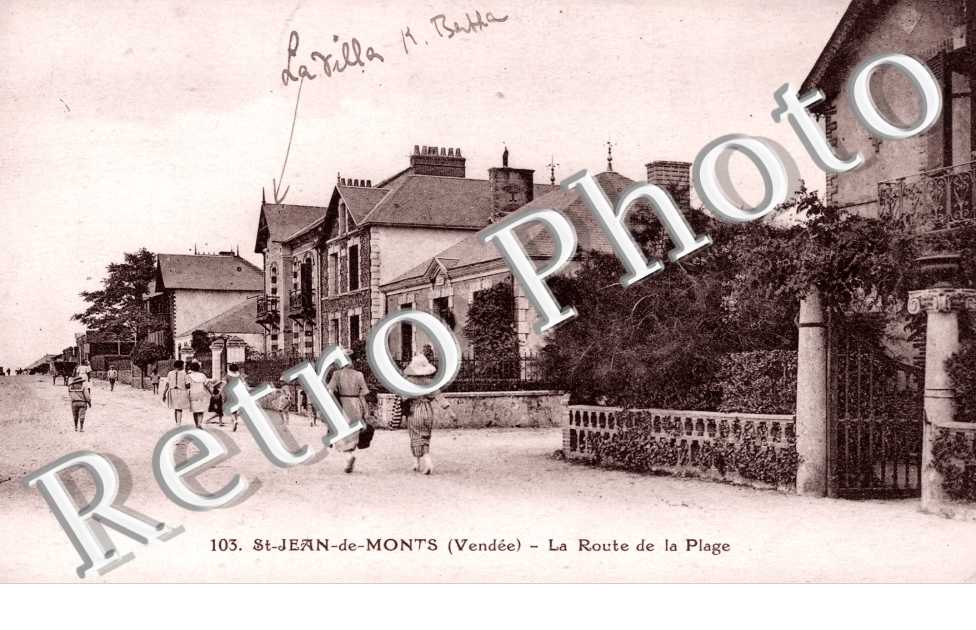 la route de la plage