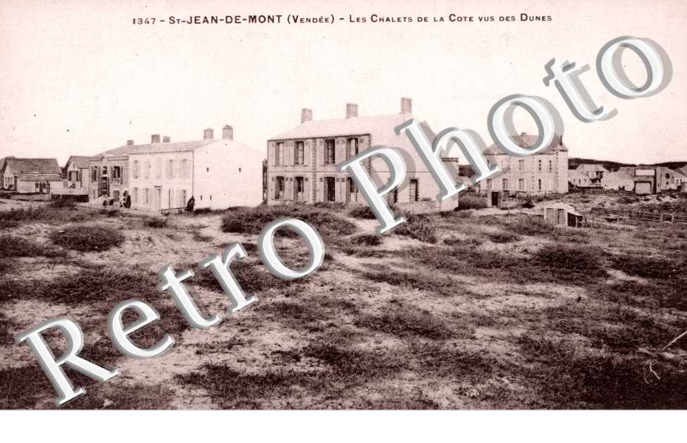 les Chalets de la Cote vus des Dunes