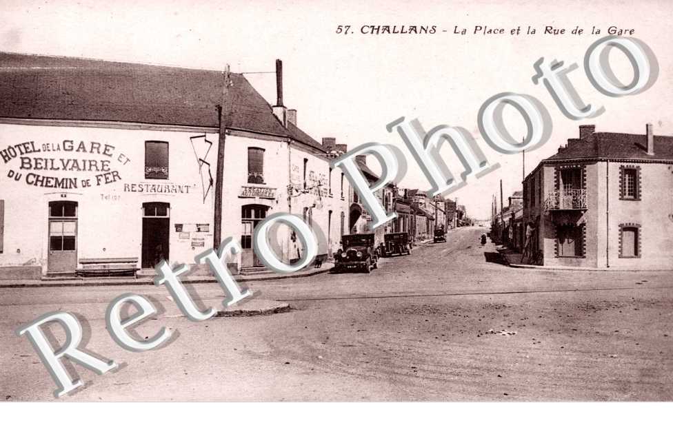 La place et rue de la gare