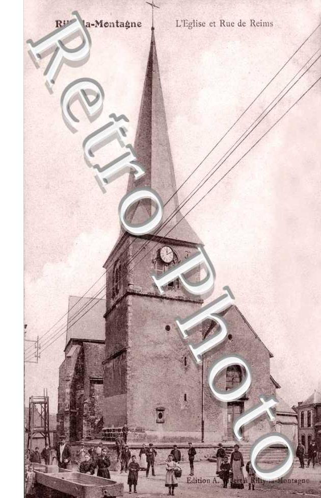 l'eglise et rue de Reims