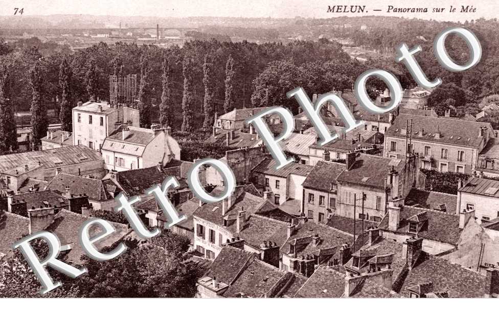 Melun - panorama sur le Mee