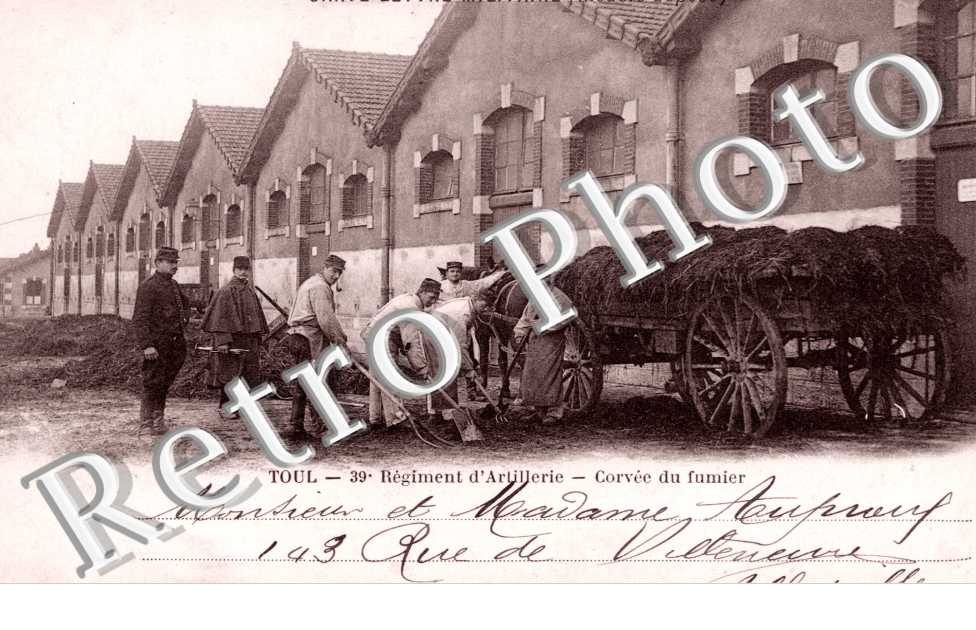 39eme Regiment d'artillerie, Corvee du fumier