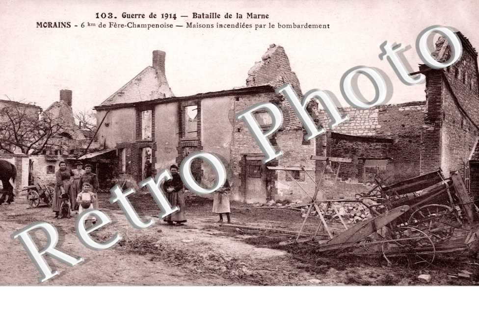 MORAINS maisons incendiees