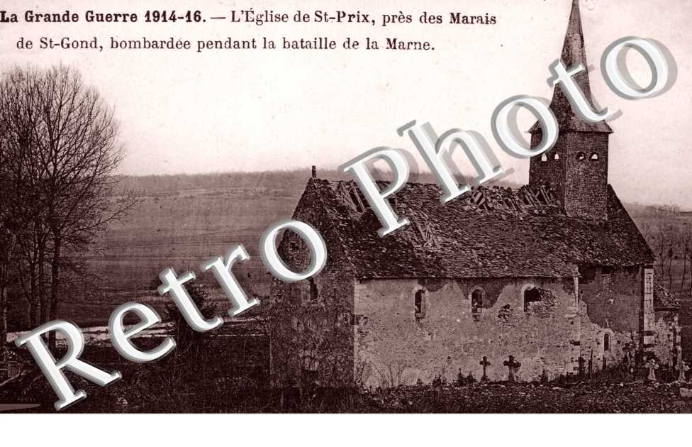 l'Eglise bombardée
