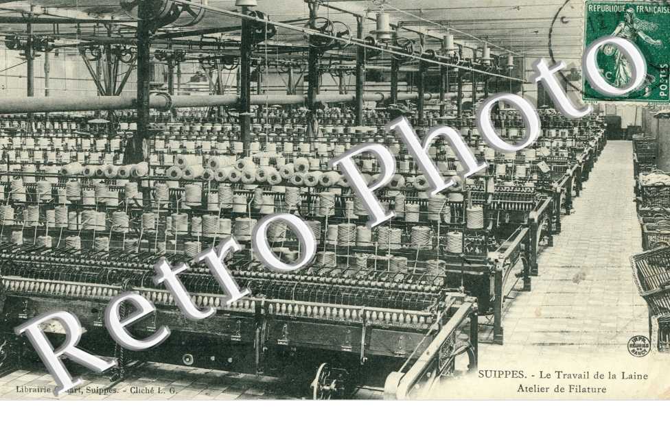 atelier de la filature 1919, le travail de la laine, 