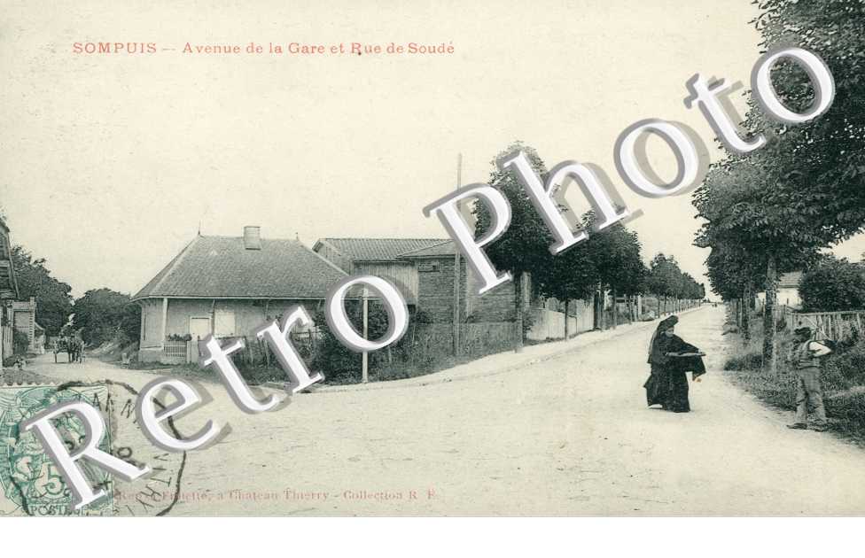 avenue de la Gare et rue de Soude