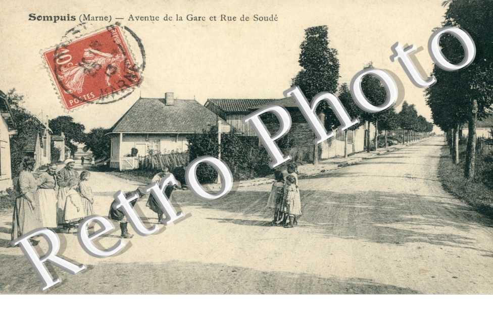 avenue de la Gare et rue de Soude
