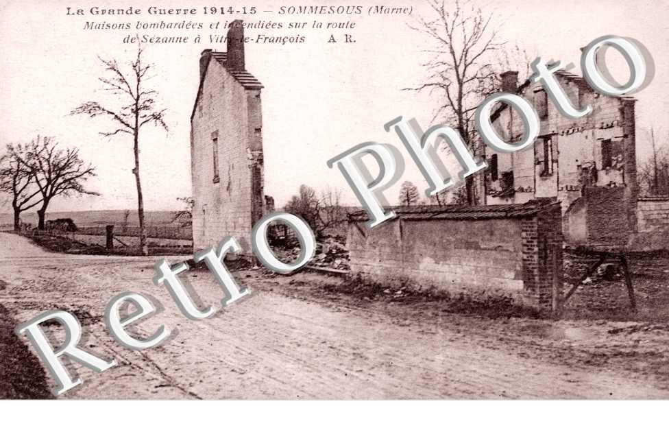 maisons Bombardees et incendiees