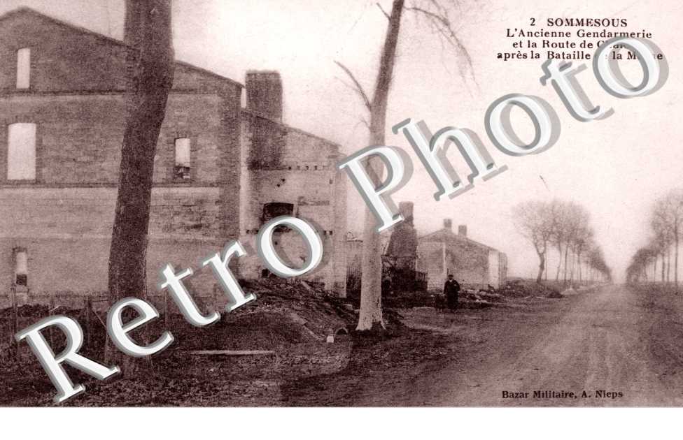 l'ancienne Gendarmerie apres la Bataille