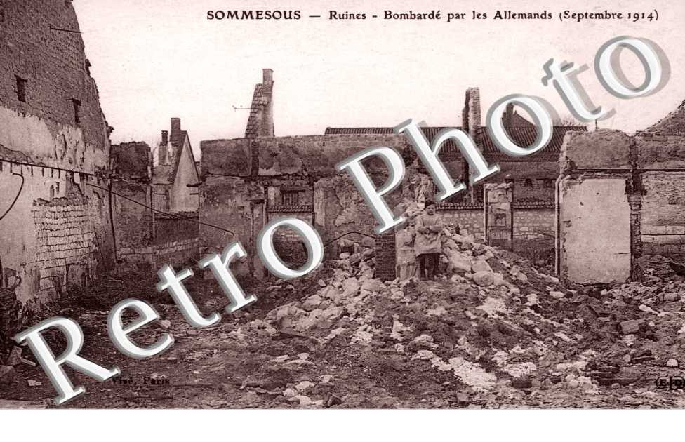 ruines apres le bombardement