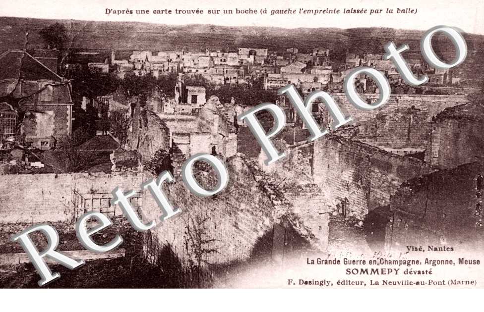 D'apres une carte trouvee sur un boche