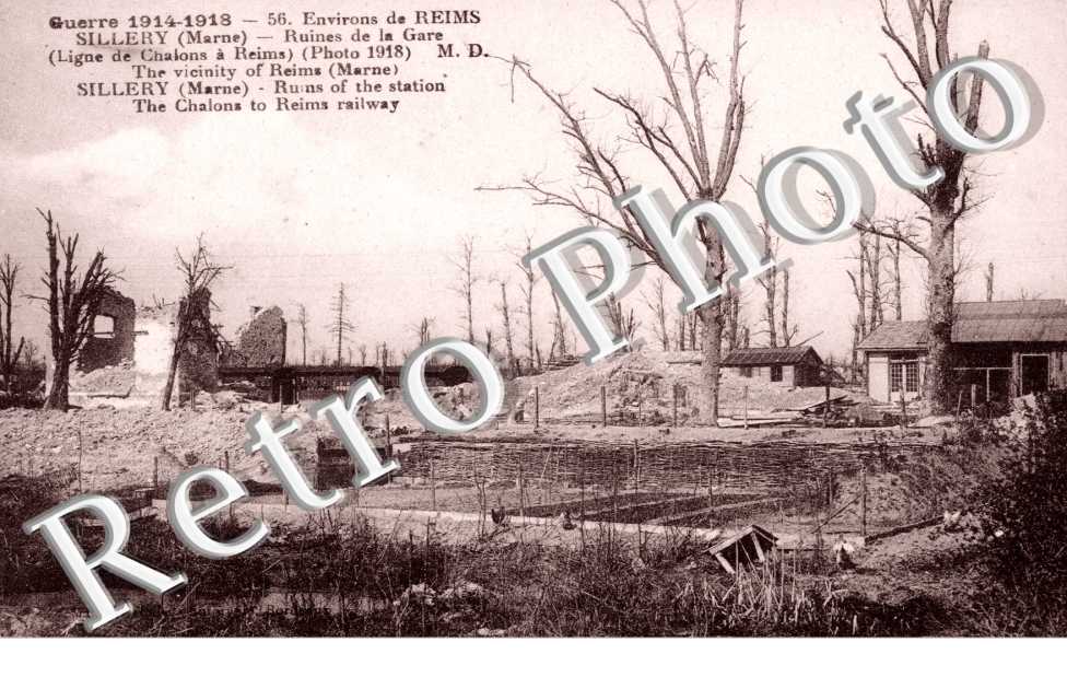 guerre 1914-1918, ruines de la gare