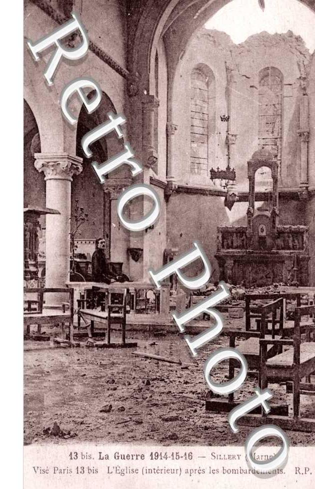 l'eglise bombardee