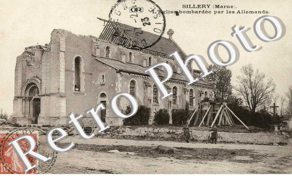 l'eglise bombardee