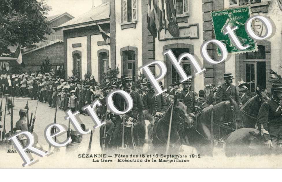 Fete des 15 et 16 septembre 1912 - La gare