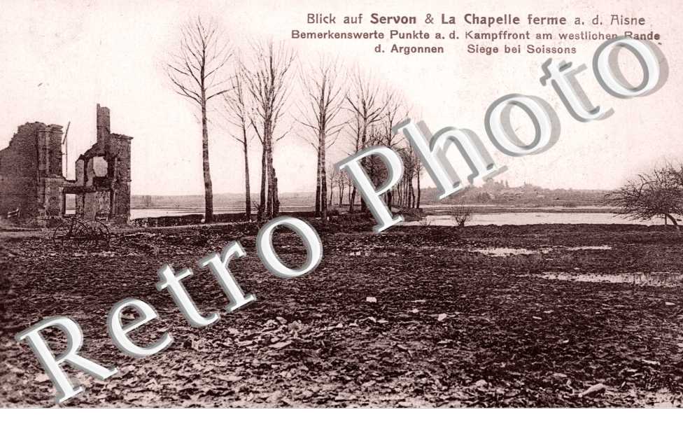 Blick auf Servon & la chapelle ferme