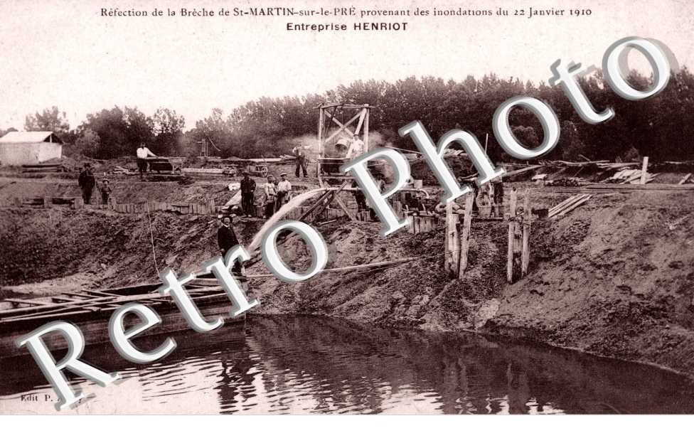 Entreprise Henriot  - Inondation janvier 1910