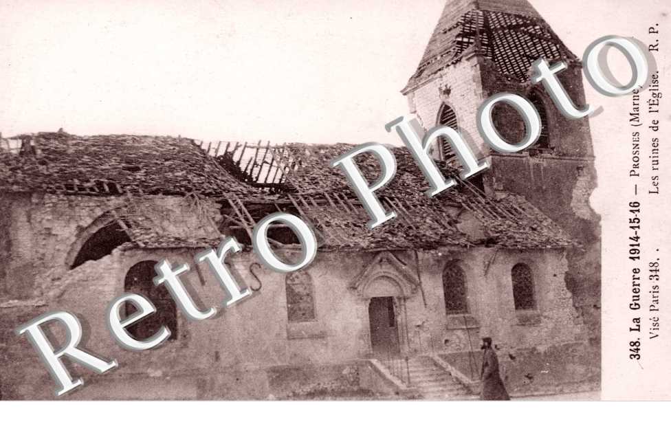 les ruines de l'église