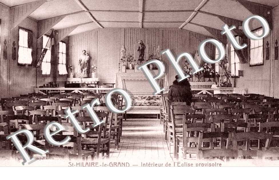 interieur de l'eglise provisoire