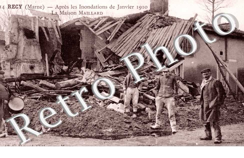 après les inondations de janvier 1910, La Maison Maillard