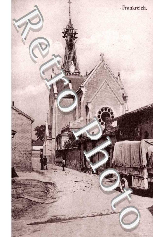 rue vers église en 1915