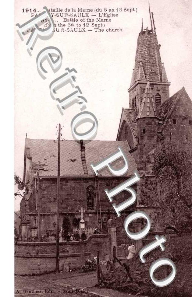 l'eglise bombardée