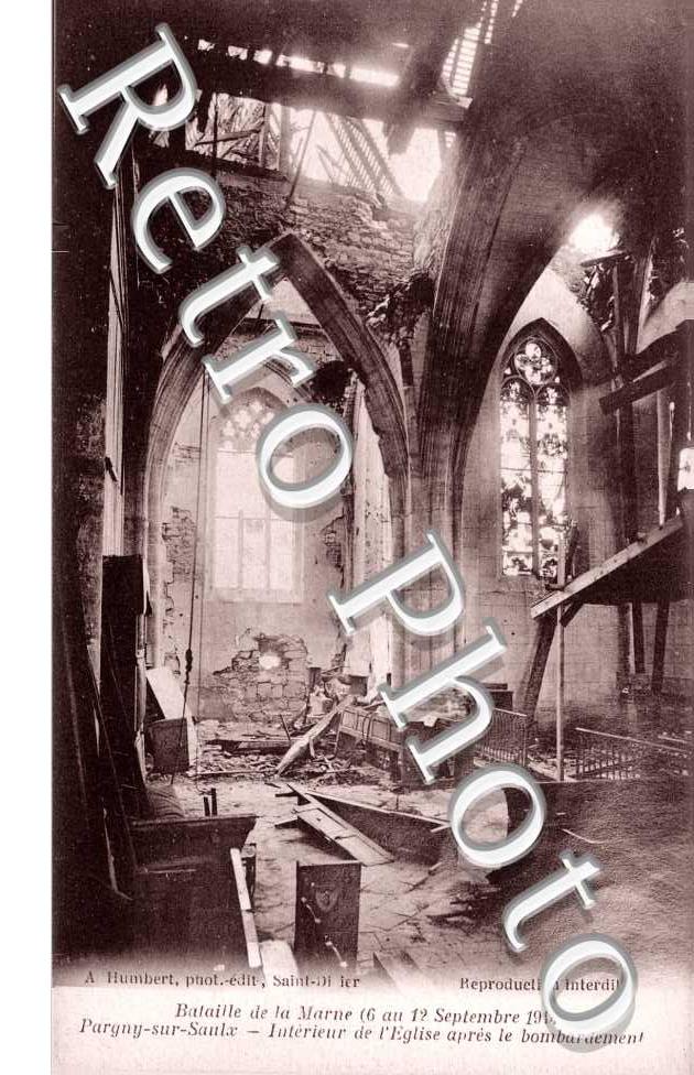 Intérieur de l'Eglise Bombardée