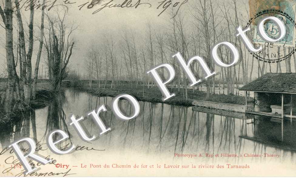 Pont du Chemin de Fer et Lavoir sur la Riviere des Tarnauds