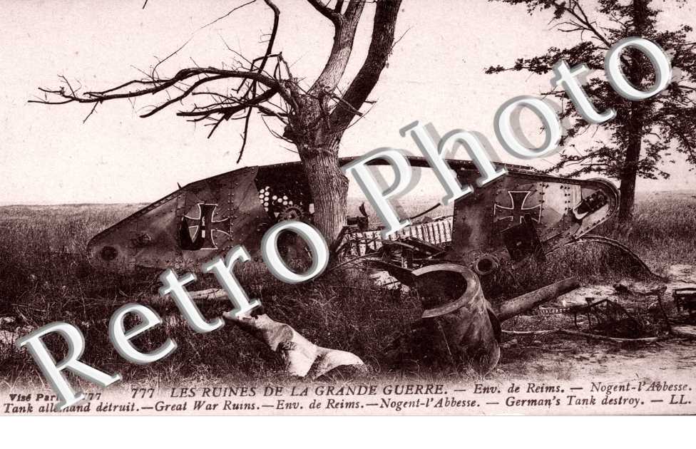 Ruines de la grande guerre - Tank allemand detruit