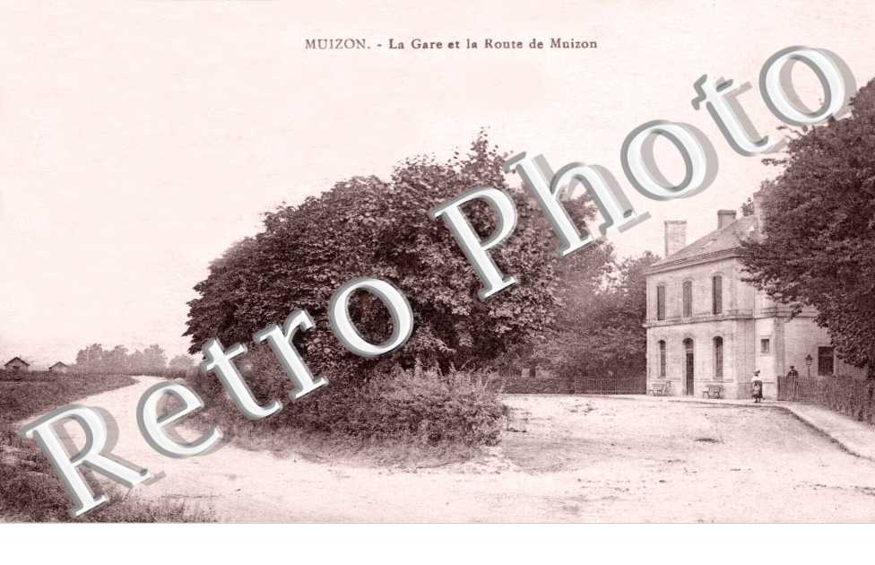 La gare et la Route de Muizon
