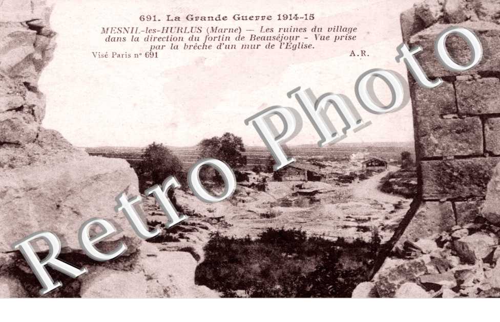 Les ruines du village
