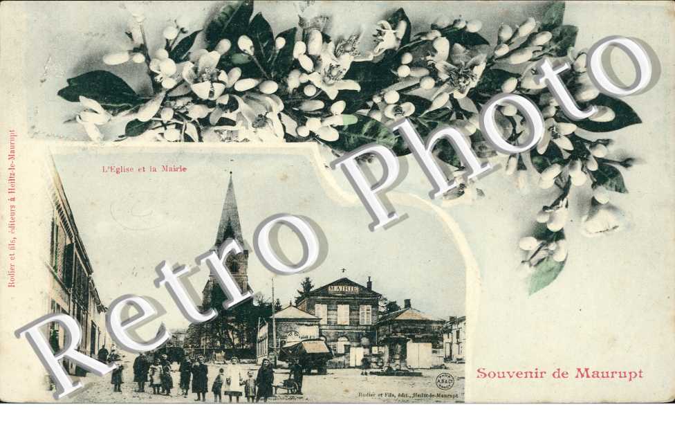 carte souvenir de Maurupt