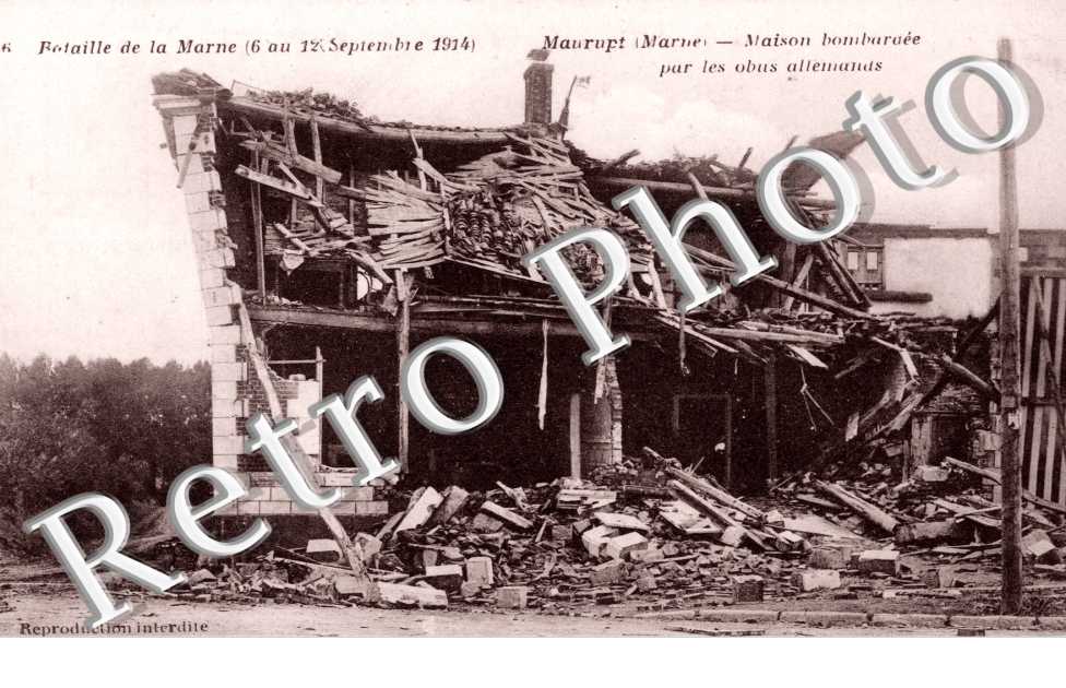 Bataille de la Marne, apres bombardement