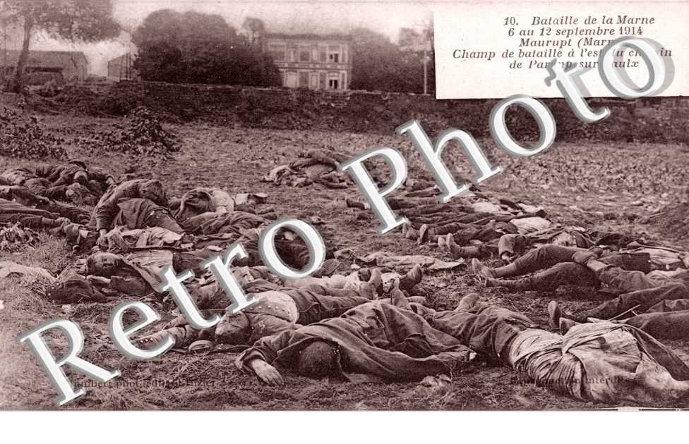Champ de bataille, soldats abattus
