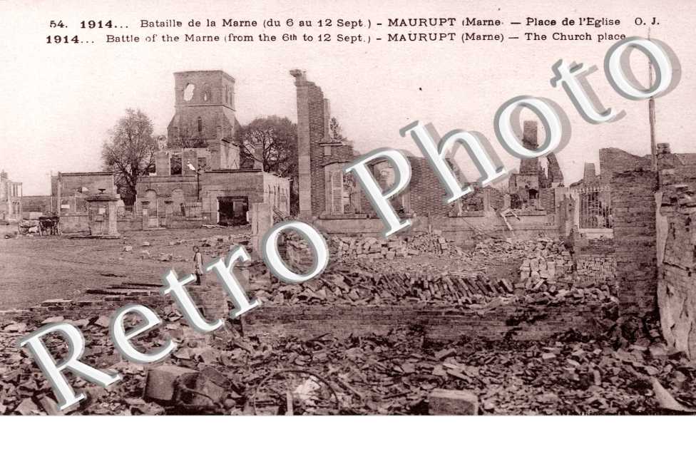 eglise apres bombardemnt