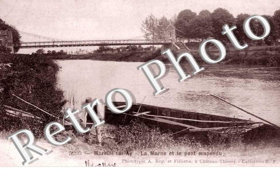 Marne et le Pont suspendu